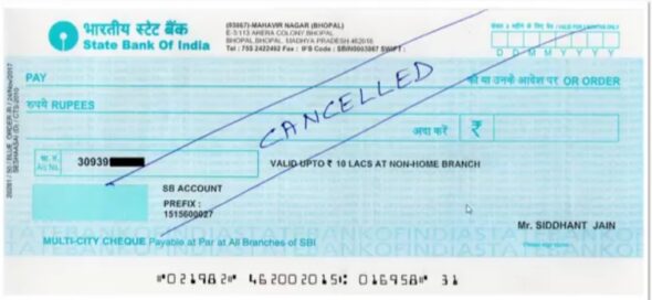 Cancle Cheque 1