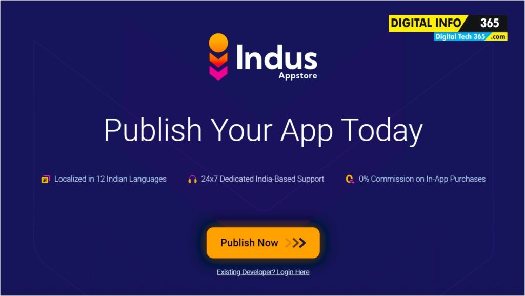 Indus App store for developers